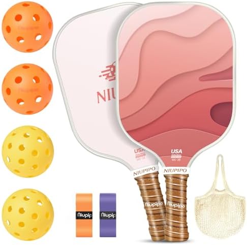 USAPA Approved Lightweight Pickleball Rackets for Casual Players | Durable Fiberglass Surface Picks with Polypropylene