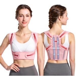 Invisilite Adjustable Lightweight Back Brace Posture Corrector Bras for Women (Medium)