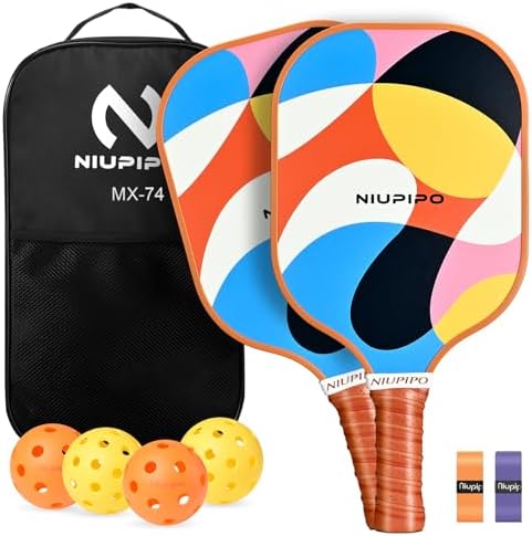 USAPA Approved Lightweight Pickleball Rackets for Casual Players | Durable Fiberglass Surface Picks with Polypropylene