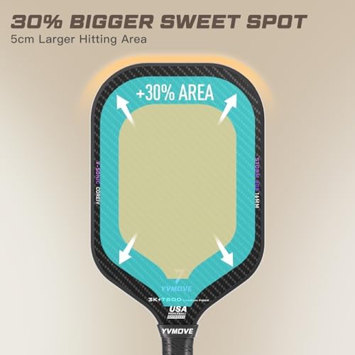 T700 Raw Carbon Fiber Pickleball Paddle for Ultimate Spin & Consistency USAPA ApprovedPremium Pickle Ball Racket with 16