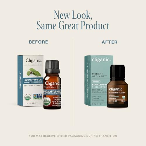 Cliganic Organic Frankincense Essential Oil - Boswellia Serrata, 100% Pure Natural Undiluted, for Stress Relief and Rela