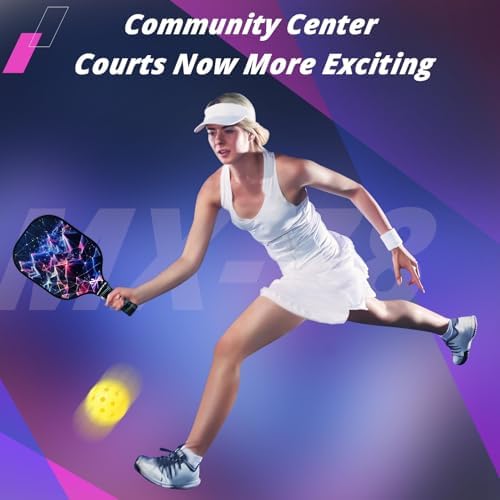 USAPA Approved Lightweight Pickleball Rackets for Casual Players | Durable Fiberglass Surface Picks with Polypropylene