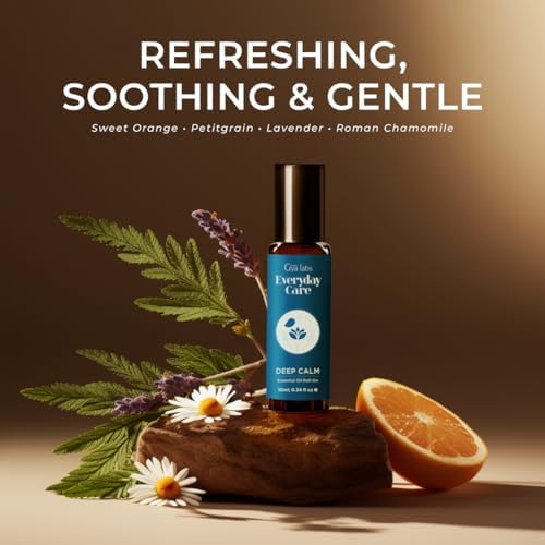 Gya Labs Frankincense & Somali Myrrh Essential Oil Roll On - Convenience - Camping Enthusiasts - Aromatherapy Relief, Cl