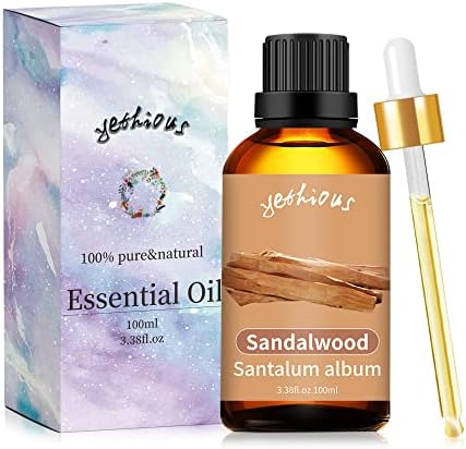 Yethious Pure Sandalwood Essential Oil for Aromatherapy & Diffuser - 10ML