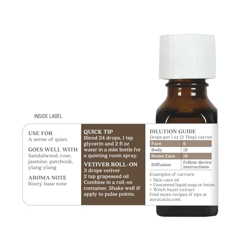 Aura Cacia Sandalwood Essential Oil for Skin Care and Centering Aura Cacia Sandalwood Essential Oil Jojoba Oil 0.5 fl.