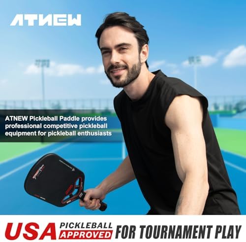 High Performance 3K Carbon Fiber Pickleball Paddle T700 for Advanced Players in Tournamens | USAPA Approved 16MM Thermo