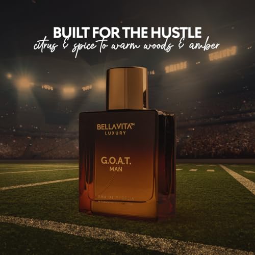 BellaVita Men's Long-Lasting Eau De Parfum | Natural Notes for Men | |4 fl.oz | Fresh Perfume | Oriental Fragrance