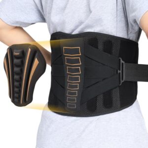 Copper Back Brace for Men and Women - Relief from Lower Back Pain, Unique SVA System, Breathable and Comfortable Fit