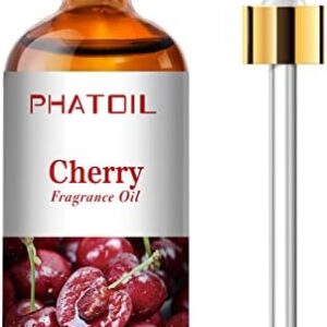 PHATOIL Cherry Fragrance Oils for Aromatherapy and Diffusers - Perfect for Home, Yoga, and Skin Care - 100ml PHATOIL C