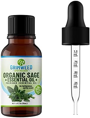 Grimweed Apothecary USDA Organic Cinnamon Essential Oil - Therapeutic Grade - 15mL - Diffuser Oil - 100% All Natural - w