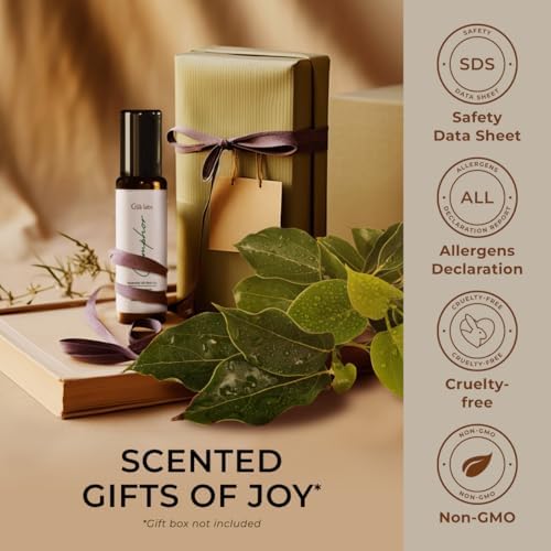 Gya Labs Frankincense & Somali Myrrh Essential Oil Roll On - Convenience - Camping Enthusiasts - Aromatherapy Relief, Cl