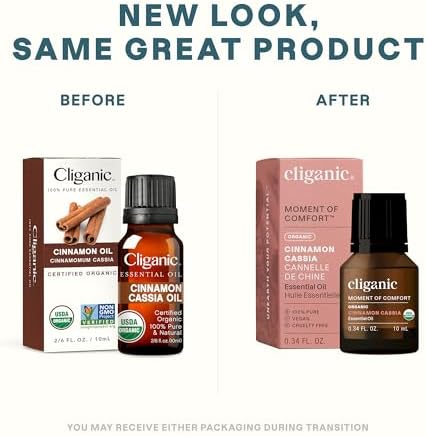 Cliganic Organic Frankincense Essential Oil - Boswellia Serrata, 100% Pure Natural Undiluted, for Stress Relief and Rela