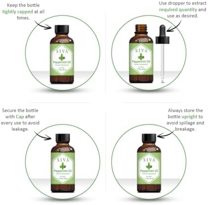 Siva 100% Natural Eucalyptus Essential Oil - 4 Fl Oz – Diffuser and Skin Care - Perfect for Aromatherapy and Hair Care