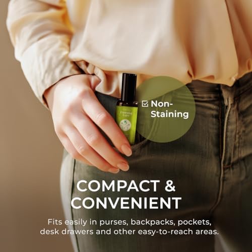 Gya Labs Frankincense & Somali Myrrh Essential Oil Roll On - Convenience - Camping Enthusiasts - Aromatherapy Relief, Cl