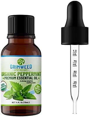 Grimweed Apothecary USDA Organic Cinnamon Essential Oil - Therapeutic Grade - 15mL - Diffuser Oil - 100% All Natural - w