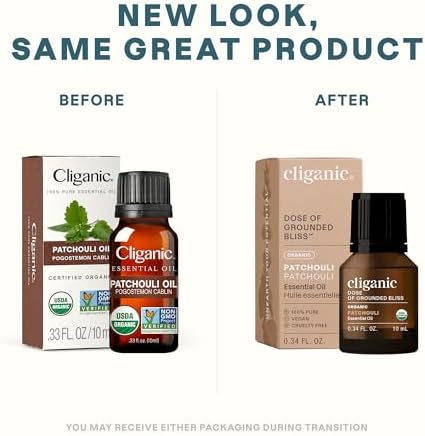 Cliganic Organic Frankincense Essential Oil - Boswellia Serrata, 100% Pure Natural Undiluted, for Stress Relief and Rela