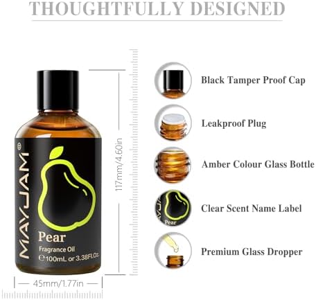 MAYJAM Sandalwood Essential Oil - Pure Fragrance Oil for Diffuser and Soap Candle Making, Ideal for Home and Office, 10