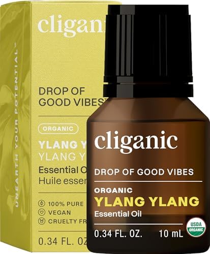 Cliganic Organic Frankincense Essential Oil - Boswellia Serrata, 100% Pure Natural Undiluted, for Stress Relief and Rela