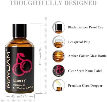 MAYJAM Sandalwood Essential Oil - Pure Fragrance Oil for Diffuser and Soap Candle Making, Ideal for Home and Office, 10