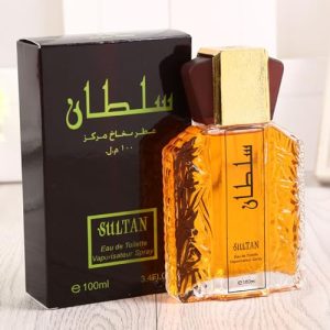Sultan Gold Dubai Perfume for Men - Elegant & Long Lasting Scent, Exotic Arabian Spray (|4 Fl.oz Black Box) Dubai Perf