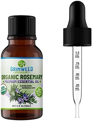 Grimweed Apothecary USDA Organic Cinnamon Essential Oil - Therapeutic Grade - 15mL - Diffuser Oil - 100% All Natural - w