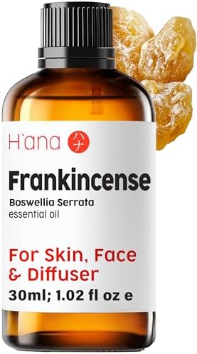 H'ana Sandalwood Essential Oil - 1.02 Fl Oz - for Hair and Skin, Aromatherapy, DIY Soap Making - ClimatePartner Certifie