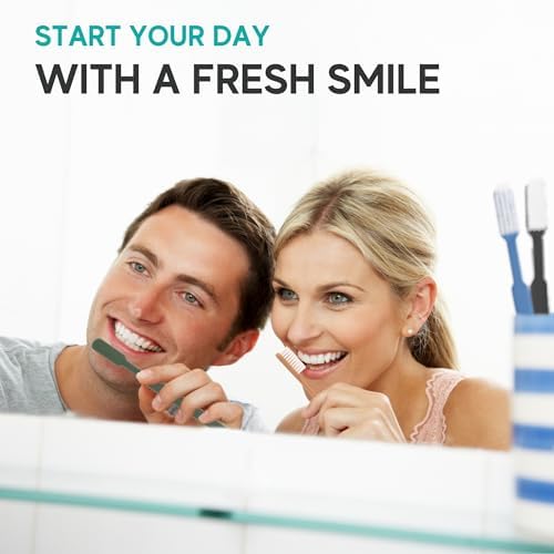 Avistar 80 Prepasted Disposable Toothbrushes for Travel and Camping - Single Use Pre Pasted Toothbrushes with Built-in T