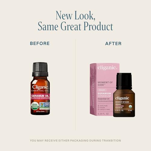 Cliganic Organic Frankincense Essential Oil - Boswellia Serrata, 100% Pure Natural Undiluted, for Stress Relief and Rela