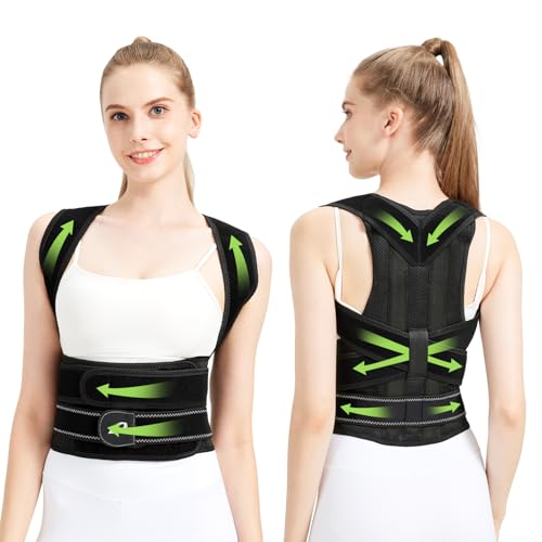 Women's and Men's Posture Corrector Back Brace for Scoliosis/Hunchback/Hump/Thoracic/Spine Support - Full Back Pain Rel