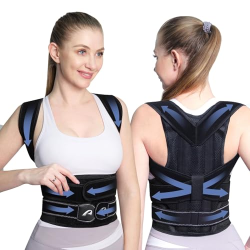 Women's and Men's Posture Corrector Back Brace for Scoliosis/Hunchback/Hump/Thoracic/Spine Support - Full Back Pain Rel