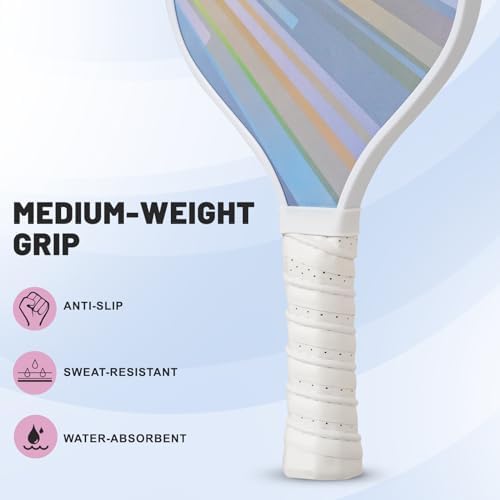 DULCE DOM USAPA Approved Fiberglass/Carbon Fiber Pickleball Paddles Set of 4 for Training | DULCE DOM 4 Indoor Outdoor