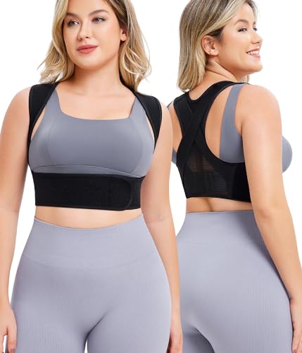 URSEXYLY Posture Corrector for Women (Black, M/L) URSEXYLY Posture Corrector for Women - Breathable Back Straightener