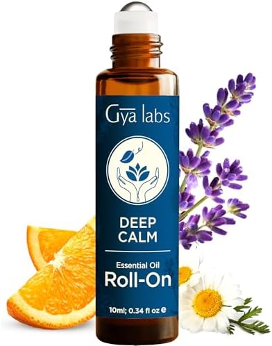 Gya Labs Frankincense & Somali Myrrh Essential Oil Roll On - Convenience - Camping Enthusiasts - Aromatherapy Relief, Cl
