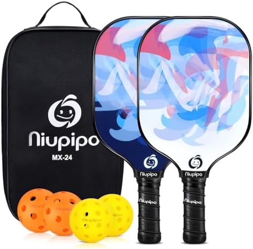 USAPA Approved Lightweight Pickleball Rackets for Casual Players | Durable Fiberglass Surface Picks with Polypropylene
