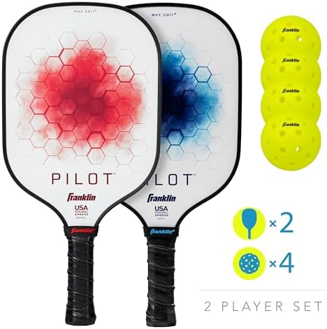 Franklin Sports Pilot Polypropylene Core Pickleball Paddle for Adults | Official USA Pickleball Paddle by Franklin Spor