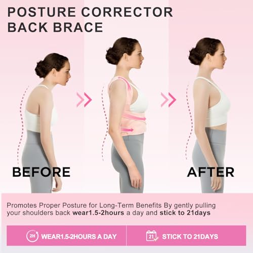 Adjustable Back Posture Corrector for Women to Straighten Back Under Clothes | Women's Comfortable Back Posture Correct