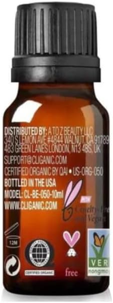 Cliganic Organic Frankincense Essential Oil - Boswellia Serrata, 100% Pure Natural Undiluted, for Stress Relief and Rela