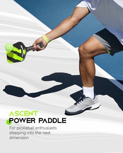 Warping Point Ascent Carbon Fiber Pickleball Racket for Swing Speed and Maneuverability | Aero Throat Carbon Fiber Pick