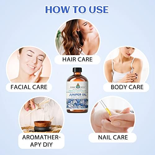 EVOKE OCCU Cinnamon Essential Oil and Juniper Essential Oil for Relaxation - Stress Relief and Muscle Pain Relief - 4 Fl