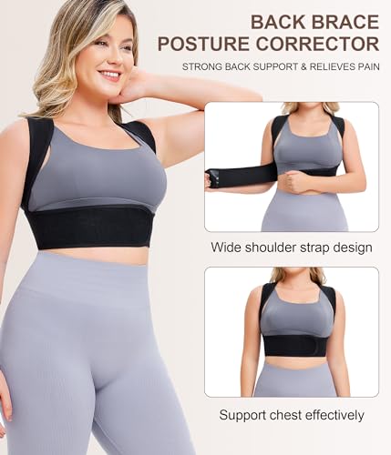 URSEXYLY Posture Corrector for Women (Black, M/L) URSEXYLY Posture Corrector for Women - Breathable Back Straightener