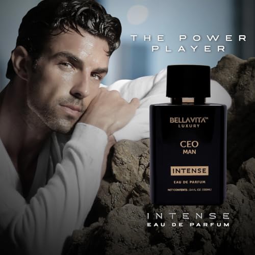 BellaVita Men's Long-Lasting Eau De Parfum | Natural Notes for Men | |4 fl.oz | Fresh Perfume | Oriental Fragrance