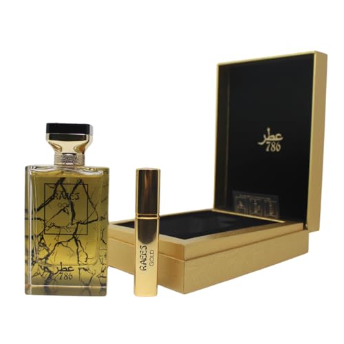 Jo Milano 786 Raees Gold Eau De Parfum Spray for Men - Stylish Aromatherapy, Long-lasting Scent, Versatile Fragrance for