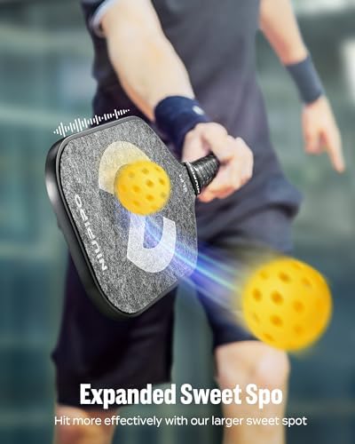 USAPA Approved Lightweight Pickleball Rackets for Casual Players | Durable Fiberglass Surface Picks with Polypropylene