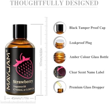 MAYJAM Sandalwood Essential Oil - Pure Fragrance Oil for Diffuser and Soap Candle Making, Ideal for Home and Office, 10