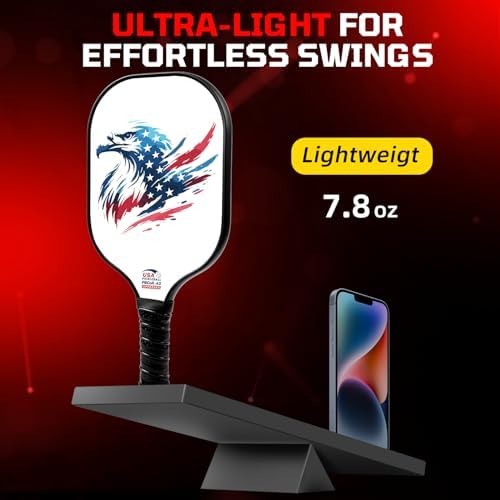 BAGAIL USAPA Approved Pickleball Paddles Set for Traction and Stability | Lightweight BAGAIL Pickleball Rackets with 4