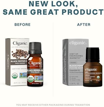 Cliganic Organic Frankincense Essential Oil - Boswellia Serrata, 100% Pure Natural Undiluted, for Stress Relief and Rela