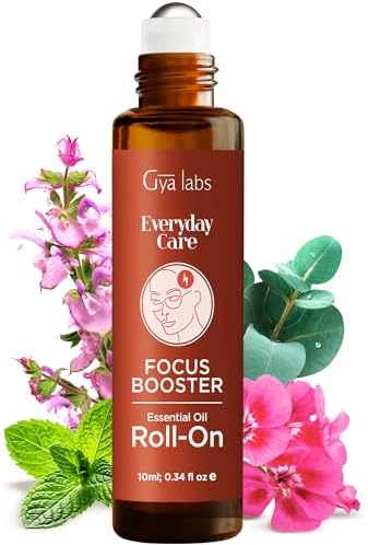 Gya Labs Frankincense & Somali Myrrh Essential Oil Roll On - Convenience - Camping Enthusiasts - Aromatherapy Relief, Cl