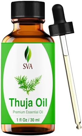 SVA Frankincense Essential Oil - 100% Natural Boswellia Carterii Oil for Aromatherapy and Skin Care - 1 Fl Oz with Dropp