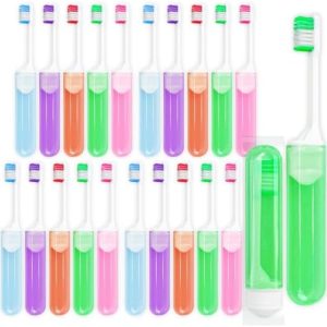 Travel Size Disposable Toothbrushes for Camping, Hiking, and Traveling (30-Pack)
