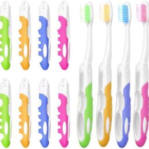 EasyHonor Folding Toothbrush Bulk, Soft Portable Size, Perfect for Travel Camping School Home Supplies (20 Pcs) EasyHo